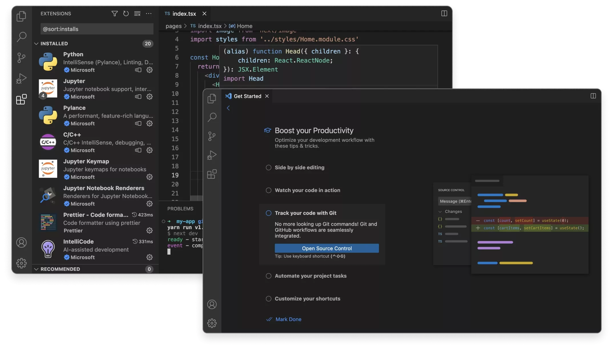 vscode product